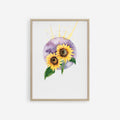 Acuarela original Sol Etéreo de Karen Novoa para Koba Studio. Pieza única sobre papel de algodón, firmada por la artista.